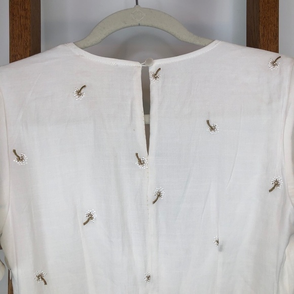 đť…şwhite romper with palm trees - Picture 13 of 17